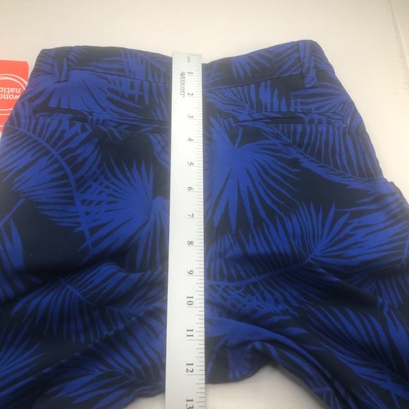 Wonder Nation Boy's Size 14 Adjustable Waist Flat Front Short Blue Palm Leaf New - Picture 12 of 13